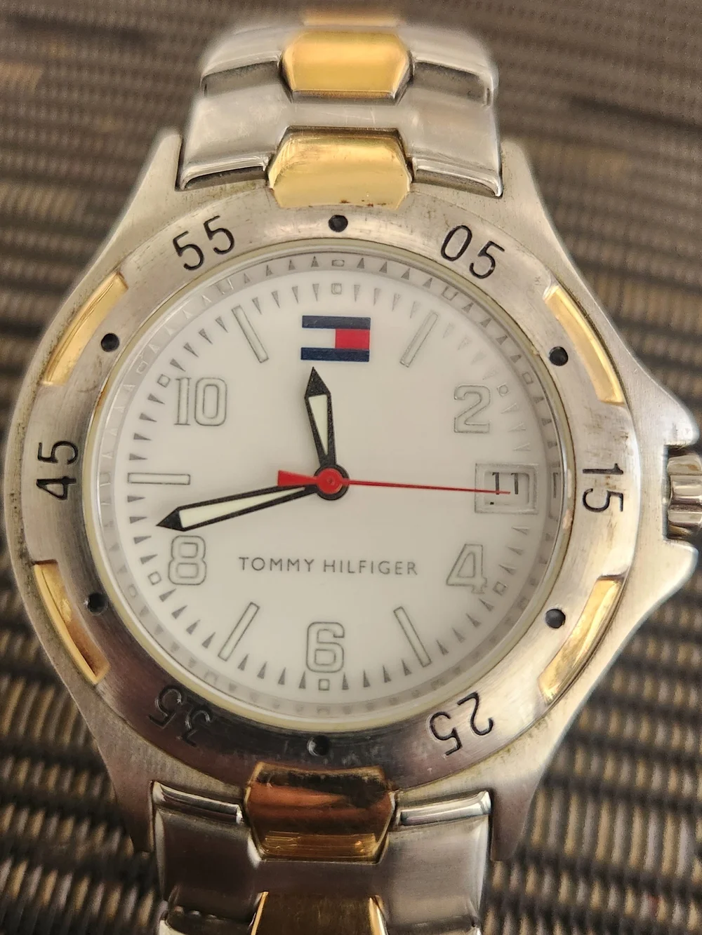 Tommy Hilfiger Men's Two-Tone Stainless Steel Watch - White Dial